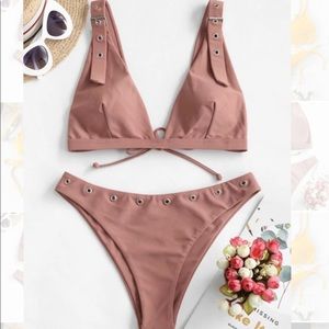 Women’s tie buckled swimsuit